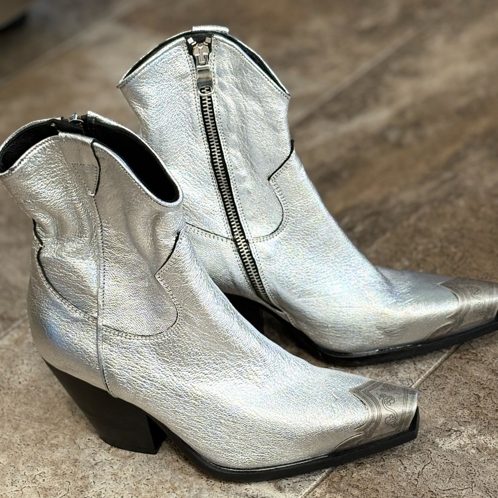 Free People Pewter Brayden Boots